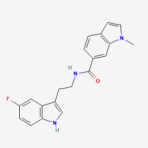 molecular formula C20H18FN3O B11005198 N-[2-(5-fluoro-1H-indol-3-yl)ethyl]-1-methyl-1H-indole-6-carboxamide 