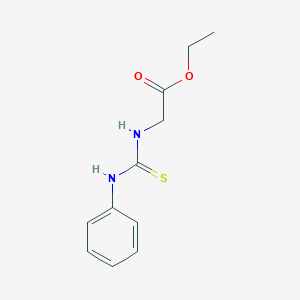 molecular formula C11H14N2O2S B011006 2-[(苯胺甲硫酰基)氨基]乙酸乙酯 CAS No. 104892-41-3