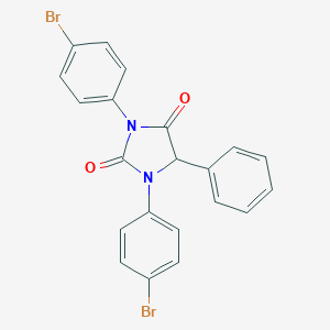 molecular formula C21H14Br2N2O2 B110063 1,3-bis(4-Bromophenyl)-5-phenyl-2,4-imidazolidinedione CAS No. 878533-35-8
