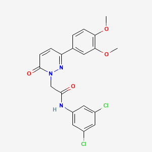 molecular formula C20H17Cl2N3O4 B11006672 N-(3,5-dichlorophenyl)-2-(3-(3,4-dimethoxyphenyl)-6-oxopyridazin-1(6H)-yl)acetamide 