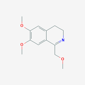 molecular formula C13H17NO3 B110071 6,7-Dimethoxy-1-(methoxymethyl)-3,4-dihydroisoquinoline CAS No. 107415-83-8