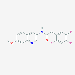 molecular formula C18H13F3N2O2 B11007659 N-(7-methoxyquinolin-3-yl)-2-(2,4,5-trifluorophenyl)acetamide 