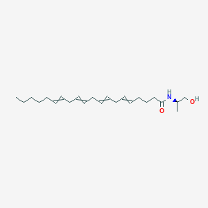 molecular formula C23H39NO2 B110085 N-[(2R)-1-hydroxypropan-2-yl]eicosa-5,8,11,14-tetraenamide CAS No. 157182-49-5