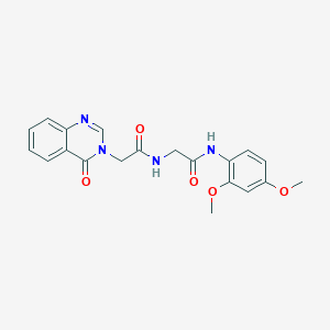 molecular formula C20H20N4O5 B11008722 N-(2,4-dimethoxyphenyl)-N~2~-[(4-oxoquinazolin-3(4H)-yl)acetyl]glycinamide 