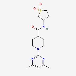 molecular formula C16H24N4O3S B11008724 1-(4,6-dimethylpyrimidin-2-yl)-N-(1,1-dioxidotetrahydrothiophen-3-yl)piperidine-4-carboxamide 