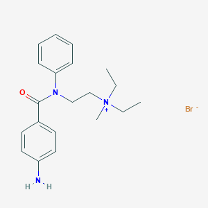 molecular formula C20H28BrN3O B011009 (2-(p-Amino-N-phenylbenzamido)ethyl)diethylmethylammonium bromide CAS No. 100773-63-5