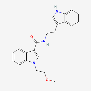 molecular formula C22H23N3O2 B11009121 N-[2-(1H-indol-3-yl)ethyl]-1-(2-methoxyethyl)-1H-indole-3-carboxamide 