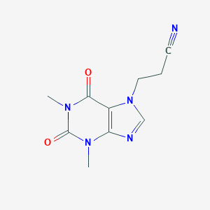 molecular formula C10H11N5O2 B110112 3-(1,3-二甲基-2,6-二氧代-1,2,3,6-四氢-7H-嘌呤-7-基)丙腈 CAS No. 1811-38-7