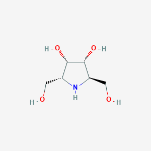 molecular formula C6H13NO4 B110117 2,5-dideoxy-2,5-imino-D-altritol CAS No. 172823-15-3