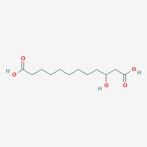 molecular formula C12H22O5 B110126 3-Hydroxydodecanedioic acid CAS No. 34574-69-1