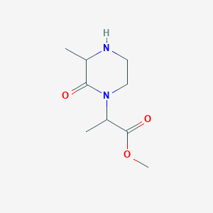 molecular formula C9H16N2O3 B011013 Methyl 2-(3-methyl-2-oxopiperazin-1-yl)propanoate CAS No. 108824-74-4