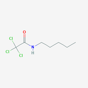 molecular formula C7H12Cl3NO B11015673 2,2,2-trichloro-N-pentylacetamide 