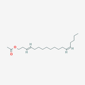 molecular formula C20H36O2 B110168 Octadecadienyl acetate, (3E,13Z)- CAS No. 53120-26-6