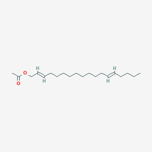 molecular formula C₂₀H₃₆O₂ B110173 E,E-2,13-Octadecadien-1-ol acetate CAS No. 86252-65-5