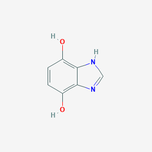 molecular formula C7H6N2O2 B011018 1H-Benzimidazole-4,7-diol CAS No. 102170-38-7