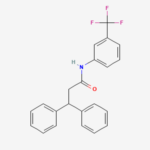 molecular formula C22H18F3NO B11018222 3,3-diphenyl-N-[3-(trifluoromethyl)phenyl]propanamide 