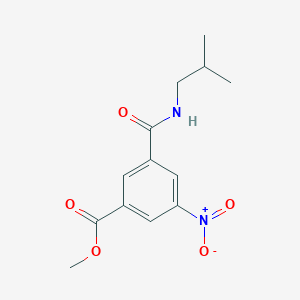 molecular formula C13H16N2O5 B11018599 Methyl 3-[(2-methylpropyl)carbamoyl]-5-nitrobenzoate 