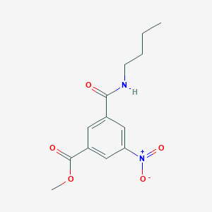 molecular formula C13H16N2O5 B11019186 Methyl 3-(butylcarbamoyl)-5-nitrobenzoate 