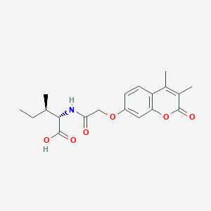 molecular formula C19H23NO6 B11019860 N-{[(3,4-dimethyl-2-oxo-2H-chromen-7-yl)oxy]acetyl}-L-isoleucine 