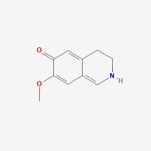 molecular formula C10H11NO2 B110203 7-Methoxy-3,4-dihydro-isoquinolin-6-ol CAS No. 4602-77-1