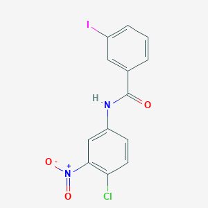 molecular formula C13H8ClIN2O3 B11020357 N-(4-chloro-3-nitrophenyl)-3-iodobenzamide 