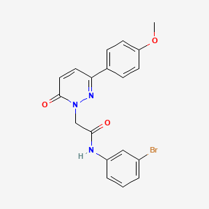 molecular formula C19H16BrN3O3 B11020415 N-(3-bromophenyl)-2-(3-(4-methoxyphenyl)-6-oxopyridazin-1(6H)-yl)acetamide 