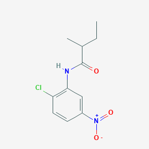 molecular formula C11H13ClN2O3 B11020438 N-(2-chloro-5-nitrophenyl)-2-methylbutanamide 