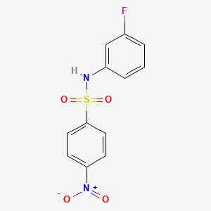 molecular formula C12H9FN2O4S B11020550 N-(3-fluorophenyl)-4-nitrobenzenesulfonamide 