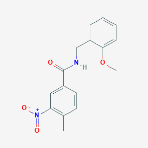 molecular formula C16H16N2O4 B11021113 N-(2-methoxybenzyl)-4-methyl-3-nitrobenzamide 