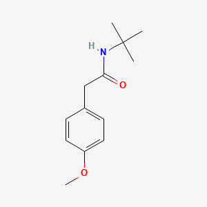 molecular formula C13H19NO2 B11021291 N-tert-butyl-2-(4-methoxyphenyl)acetamide 