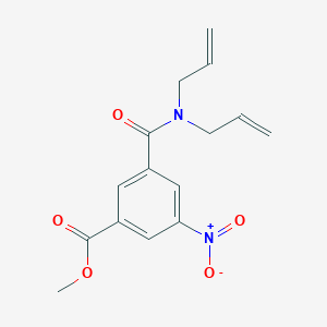 molecular formula C15H16N2O5 B11021425 Methyl 3-[(diallylamino)carbonyl]-5-nitrobenzoate 