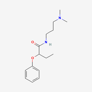 molecular formula C15H24N2O2 B11021814 N-[3-(dimethylamino)propyl]-2-phenoxybutanamide 