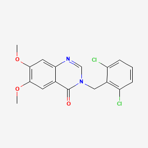 molecular formula C17H14Cl2N2O3 B11021974 3-(2,6-dichlorobenzyl)-6,7-dimethoxyquinazolin-4(3H)-one 