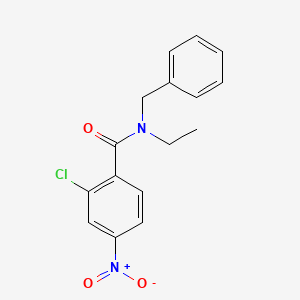 molecular formula C16H15ClN2O3 B11022035 N-benzyl-2-chloro-N-ethyl-4-nitrobenzamide 