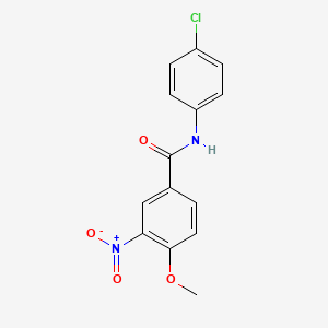 molecular formula C14H11ClN2O4 B11022057 N-(4-chlorophenyl)-4-methoxy-3-nitrobenzamide 