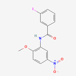 molecular formula C14H11IN2O4 B11022542 3-iodo-N-(2-methoxy-5-nitrophenyl)benzamide CAS No. 333441-73-9