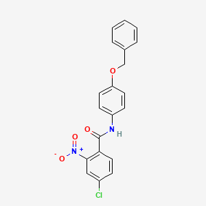 molecular formula C20H15ClN2O4 B11022577 N-[4-(benzyloxy)phenyl]-4-chloro-2-nitrobenzamide 