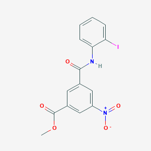 molecular formula C15H11IN2O5 B11022578 Methyl 3-[(2-iodophenyl)carbamoyl]-5-nitrobenzoate 