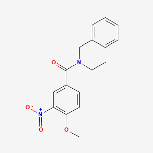 molecular formula C17H18N2O4 B11022921 N-benzyl-N-ethyl-4-methoxy-3-nitrobenzamide 