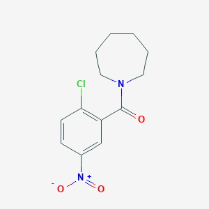molecular formula C13H15ClN2O3 B11023382 1-(2-Chloro-5-nitrobenzoyl)azepane 