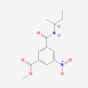 molecular formula C13H16N2O5 B11023396 Methyl 3-(butan-2-ylcarbamoyl)-5-nitrobenzoate 
