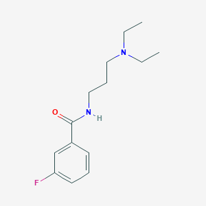 molecular formula C14H21FN2O B11023515 N-[3-(diethylamino)propyl]-3-fluorobenzamide 
