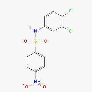 molecular formula C12H8Cl2N2O4S B11023627 N-(3,4-dichlorophenyl)-4-nitrobenzenesulfonamide 