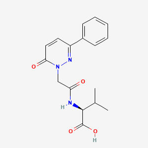 molecular formula C17H19N3O4 B11023914 N-[(6-oxo-3-phenylpyridazin-1(6H)-yl)acetyl]-L-valine 