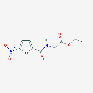 molecular formula C9H10N2O6 B11023974 ethyl N-[(5-nitrofuran-2-yl)carbonyl]glycinate 