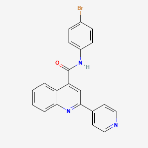molecular formula C21H14BrN3O B11024530 N-(4-bromophenyl)-2-(pyridin-4-yl)quinoline-4-carboxamide CAS No. 749211-96-9