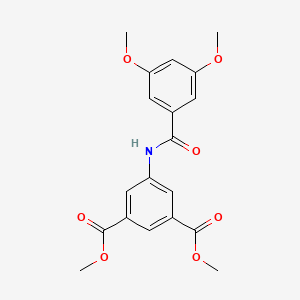 molecular formula C19H19NO7 B11024597 Dimethyl 5-[(3,5-dimethoxybenzoyl)amino]isophthalate 