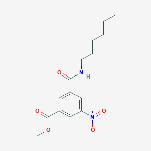 molecular formula C15H20N2O5 B11024883 Methyl 3-(hexylcarbamoyl)-5-nitrobenzoate 