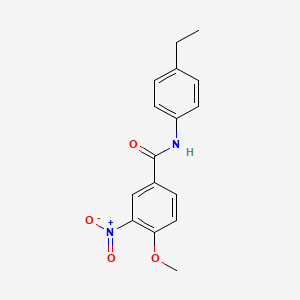 molecular formula C16H16N2O4 B11025544 N-(4-ethylphenyl)-4-methoxy-3-nitrobenzamide 