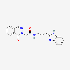 molecular formula C20H19N5O2 B11025728 N-[3-(1H-benzimidazol-2-yl)propyl]-2-(1-oxophthalazin-2(1H)-yl)acetamide 